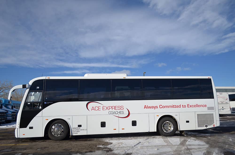 luxury charter bus